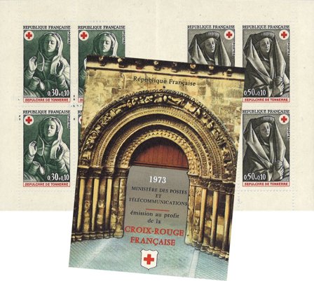 Frankrig 1973 - Røde Kors hæfte YT 2022 - Postfrisk