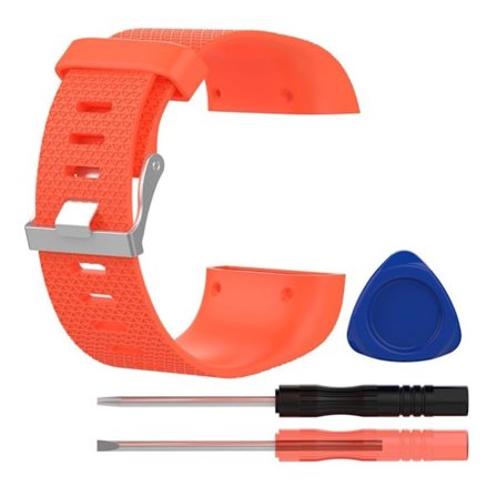 Fitbit Surge Silikone rem Str L - Rød