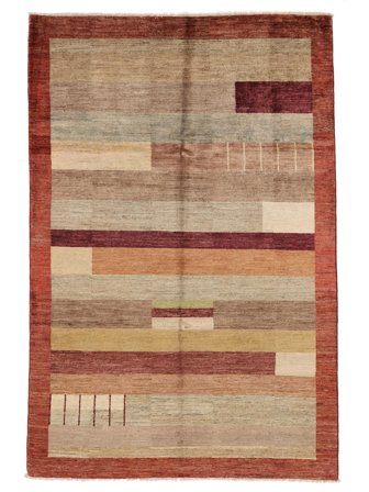 Tapis Moderne Afghan Fine 198X294 Marron/Rouge Foncé (Laine, Afghanistan)