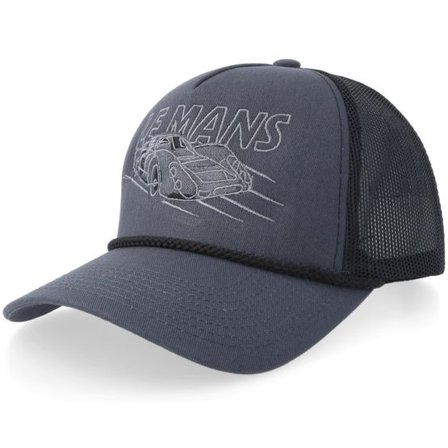 Gearshift - Grå trucker Keps - Race Car Le Mans City Rope Dark Charcoal/Black A-frame Trucker @ Hatstore