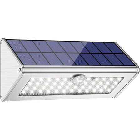Solarlampa Utomhus IP65 Vattentät Trådlös Solar Spot Light 4500mAh, 46 LED Solar Floodlight Utomhus för Trädgård..