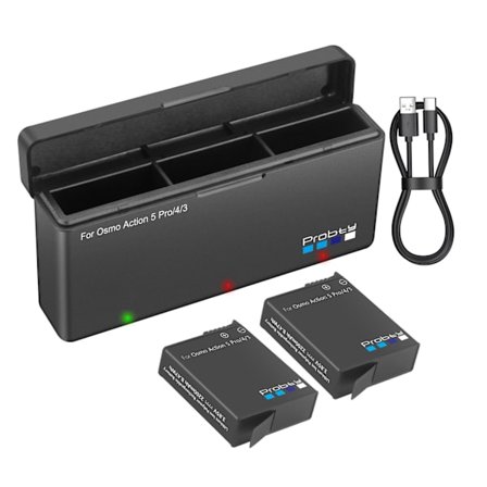 2200mAh för DJI Osmo 360 Action 5 Pro Action 4 batteri och laddare för DJI Osmo Action 5 Pro Tillbehör