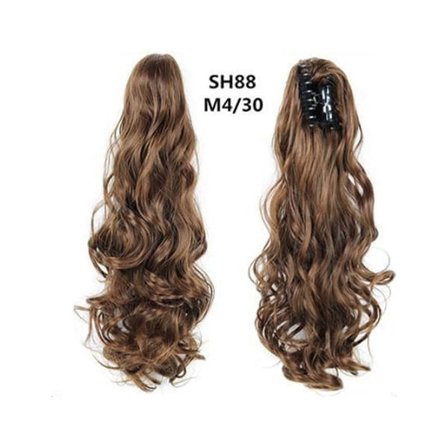 [NT] Hårklype Hestehale Forlengelse - Lang Krøllete Bølgete Hårklype Modell 1