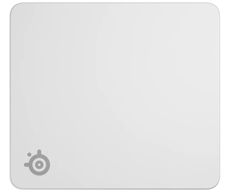 SteelSeries QcK L White - Musmatta för gaming med mikrovävt tyg