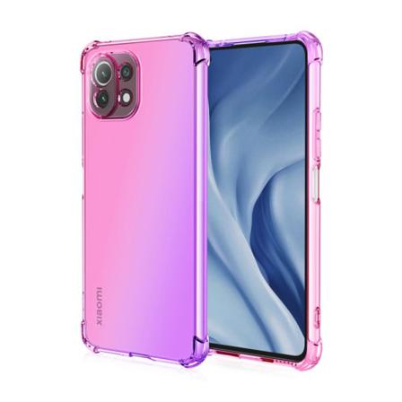 Xiaomi Mi 11 Lite - Floveme Silikonskal Rosa/lila