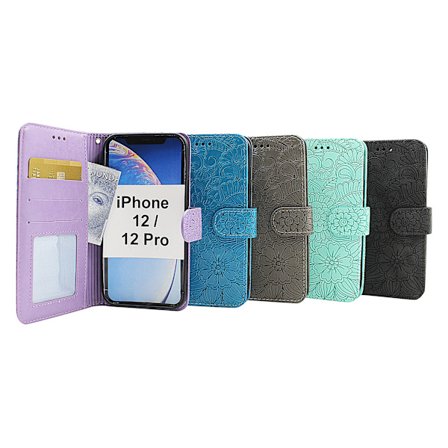 Flower Standcase Wallet iPhone 12 / 12 Pro (6.1)