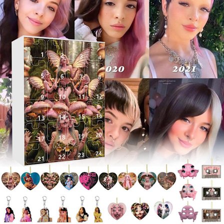 Melanie Martinez Blind Box Christmas Advent Countdown Blind Box Akryl Flat Pendel B