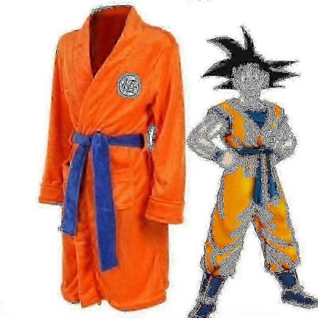 Anime Son Goku Fleece Förtjockad Badrock Morgonrock Par Hemdräkt Z