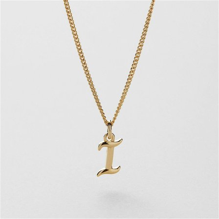 I Vintage Letter Necklace