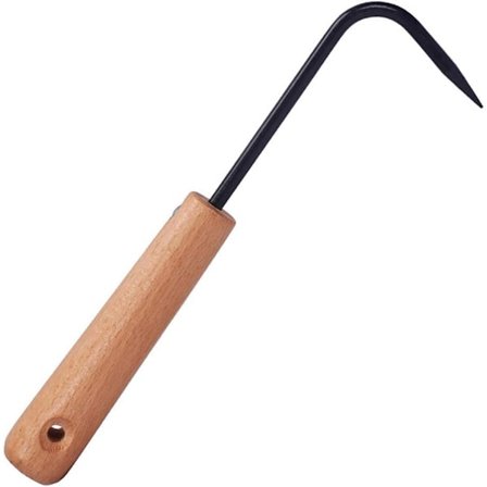 1 rostfritt stål ogräsrensare för att luckra upp skorpad jord, kultivator med smal arbetsbredd