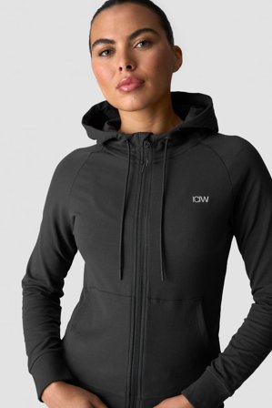 Activity Zip Hoodie Wmn Dark Grey