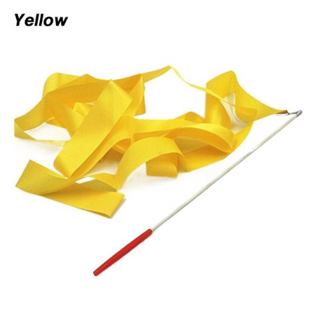 Fargerike Gymnastikkbånd Dansebånd GUL