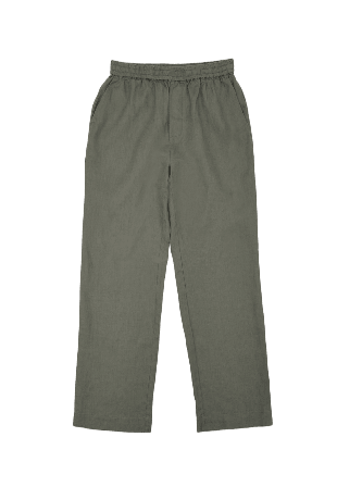 NORVIE Pull on-byxor i linne BROR Byxor Grön L