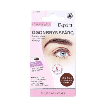 Depend Ögonbrynsfärg Lösögonfransar & färgning Dam ONESIZE