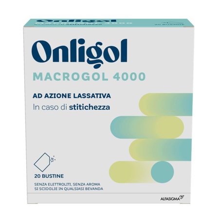 Onligol Macrogol 4000 20 Bustine Sollievo Intestinale Rapido
