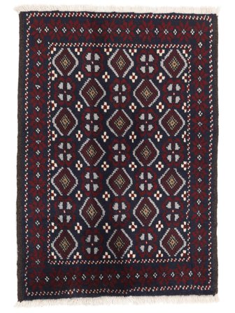 Baluch Rug 64X90 Black/Dark Grey Wool, Persia