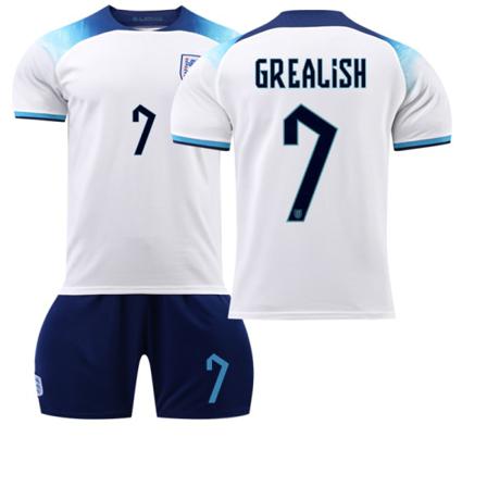 2223 England Hem Fotbollströja Nr 7 Grealish Jersey Without Socks 28(150-155cm)