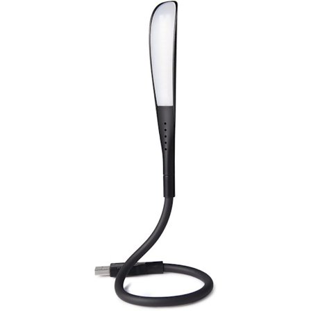 Dæmpbar USB-lampe Læselampe med 3 lysstyrkeniveauer og trykknap til bærbar computer