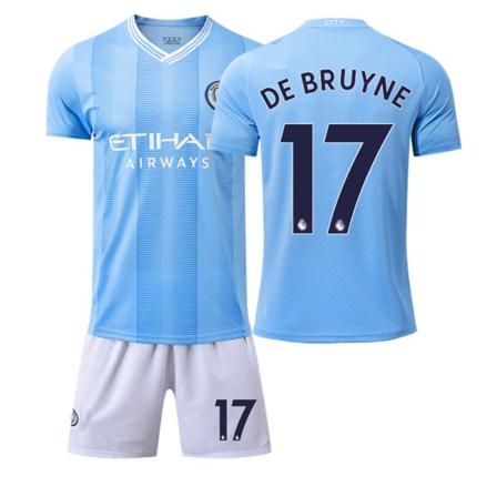 23 Manchester City Home Football -paita nro 17 De Bruyne #M