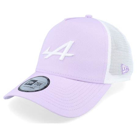 New Era - Motor - Purple - trucker - Cap - Alpine F1 24 Seasonal Lilac/White E-Frame Trucker - Hatstore