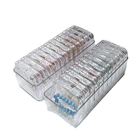 Neglelakk Oppbevaringsboks, 12 stk Press-On Neglelakk Oppbevaringsboks, Kunstig Press-On Neglelakkbeholder, Klar Akryl Neglelakk Oppbevaringsboks med 