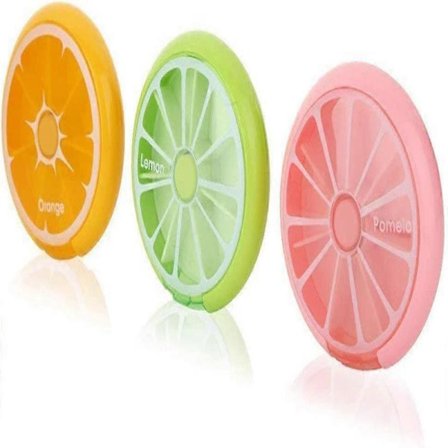 Pilleeske 3 ganger i uken 7-roms stor pilleeske 3 roterende mini-pilleesker