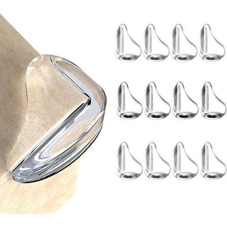 12-pack hörnbeskydd för baby, möbelhörnskydd och kantsäkerhetslister för att täcka vassa möbel- och bordskant