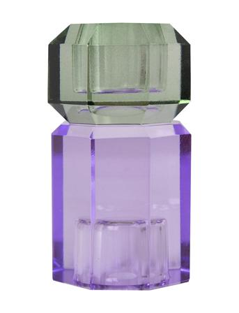 Crystal Candle Holder Home Decoration Candlesticks & Lanterns Candlesticks Purple C'est Bon