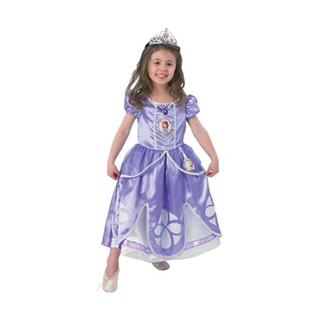 Sofia den første deluxe 122/128 cm (7-8 år) prinsessekjole