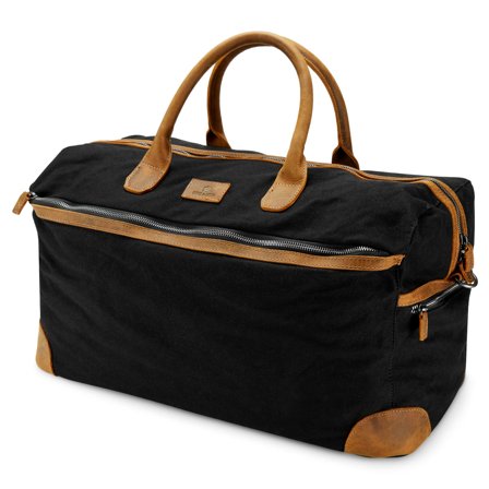 Sutton Black & Tan Tarpa Duffel Bag for Men - Duffle bags