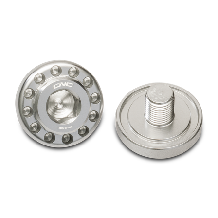 Kit de Vis CNC Racing pour Commandes Reculées OEM Argent - Ducati Hypermotard 1100 EVO SP 2010-2012