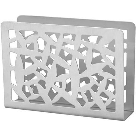 Serviet Holder Hul Design Rustfrit Stål Fritstående Serviet Holder