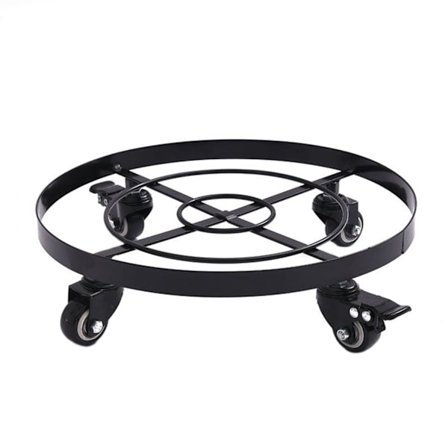 Mobil Blomkrukställning med Universella Hjul Metalldesign