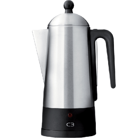 C3 Perkolator Design 10kp Köksmaskiner Unisex Silver