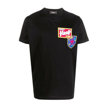 Dsquared2 Crew neck tee-shirt Sort, Herre T-shirts