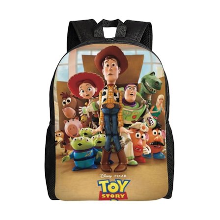 Toy Story Ryggsekker for Barn Skolesekk Bokveske Casual Dagstursekk Ryggsekker for Reise og Fotturer