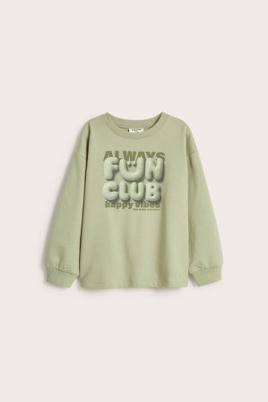 Kappahl | Sweatshirt med tryck | Mörkgrön