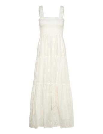 Nudall Maxi Dress Sl Maksimekko Juhlamekko Cream Lollys Laundry