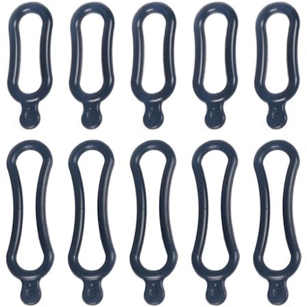 10 stk. sykkel silikonbånd sykkelholder silikonstropp for lommelykter mobiltelefoner høyttalerlys holder sykkelstyre