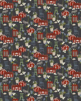 Meterware Bummeln Grau - Arvidssons Textil