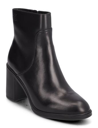 Mid Block Heel Boot Lth Wn Calvin Klein Black