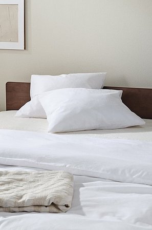 Jotex - Pudebetræk 2-pak 50x60 Cm Mat hvid hvid - BILL - Køb Pudebetræk hos Jotex