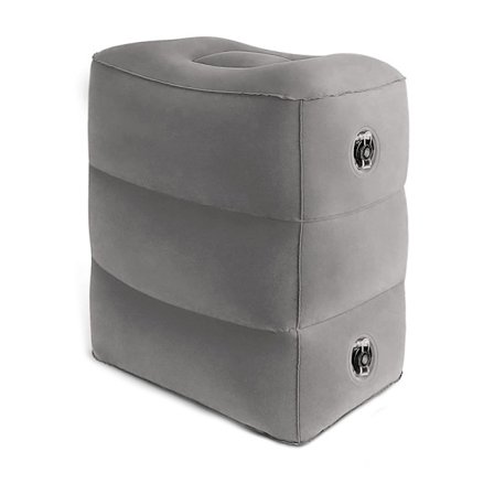 RY-Oppustelig Fodstøtte Pude til Rejser, Børn/Voksne Flyrejse Pude - Justerbar Højde Puder, til Børn til at Sove Under Rejser