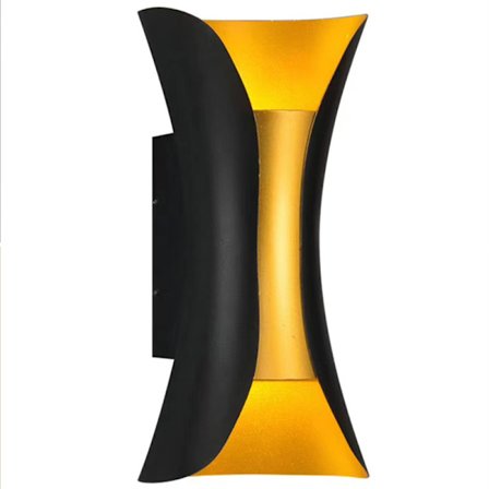 LED Ljuskälla Väggarmatur med Upp- och Nedåtriktad Belysning, Vägglampor i Aluminium för Utomhus- och Inomhusdekor, Vattentät Design och Rostskydd