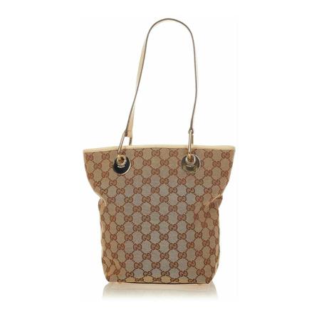 Gucci Vintage, Pre-owned Tote Bag Bruin, Dames, Maat:ONE Size