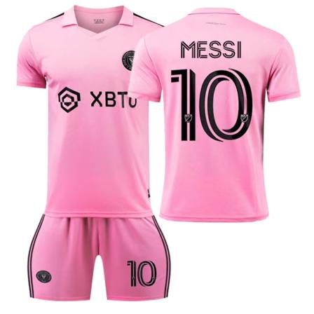 23-24 Miami Hemma Vuxen Barn Fotboll Kit nr 10 Messi No. 10 Messi 18