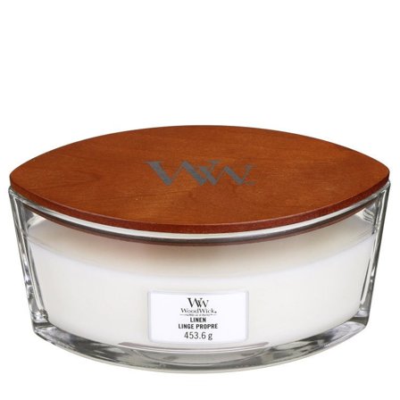 Woodwick Ellipse Candles Linen 453,6gr - Candela Profumata