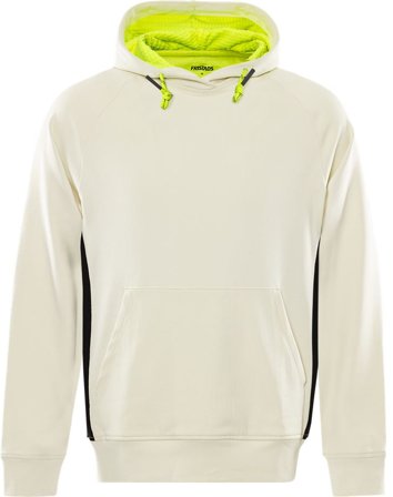 Fristads Herr Stretch sweatshirt med huva 7870 GKC, Off-white