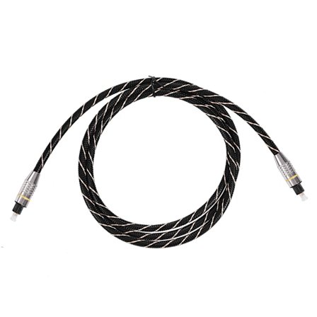 Optisk digital lydkabel han til han SPDIF fiberoptisk Toslink guldbelagt stik 1,5M