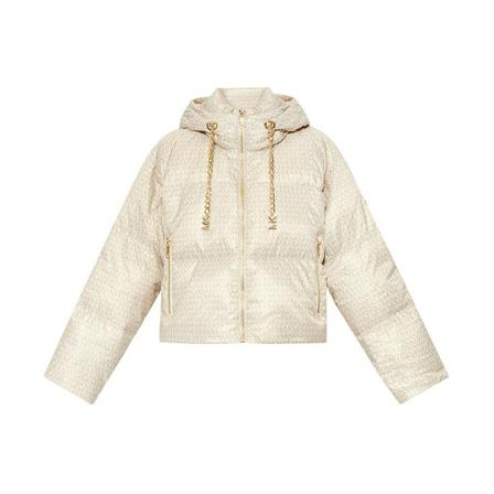 Michael Kors - Dunjackor - Beige - Dam - Storlek: L, Dam, Storlek: L